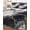 Black, variant on Marble Black Queen Size Down Alternative Comforter, Lightweight Comforter Quilt Bedding Set with Pillow Shams Abstract Gold White Brick Stone Motif All Seasons Bed Comforter Duvet Insert 90"x96"