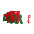 thumbnail image 1 of Naiovety Banderines festivos para fiestas y celebraciones del día de Navidad Decoración navideña Banner de suministros para fiestas Letra Type3 NO3, 1 of 6