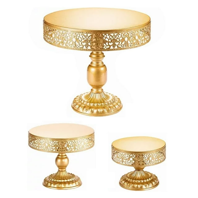 Cupcake Holder,3PCS Gold Cake Stand Cake Serving Stand Cake Stand Crafted with Care