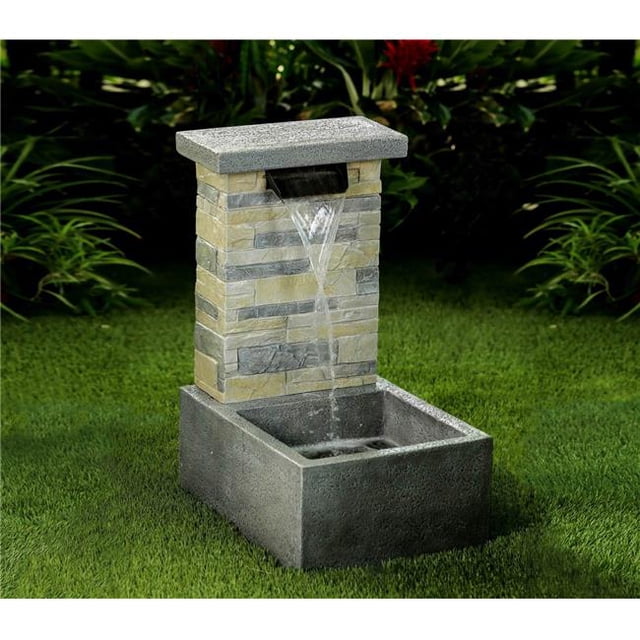 Jeco FCL152 Stone Finish Water Fall Fountain with LED Light