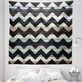 thumbnail image 1 of Grunge Tapestry, Retro Art Print Vintage Wooden Seem Zigzags Black Colored Chevron Grunge Backdrop, Fabric Wall Hanging Decor for Bedroom Living Room Dorm, 5 Sizes, Multicolor, by Ambesonne, 1 of 1