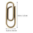 thumbnail image 2 of Miangastore 100pcs Metal Paper Clips Document Paper Clips File Clips School Office Supplies, 2 of 8