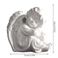 thumbnail image 2 of Fairy Tale Angel Sculpture Resin Statue Home Bookcase Ornament Girl Figurine Living Room Garden Decorative, 2 of 6