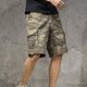 thumbnail image 2 of Pantalones cortos cargo para hombre, estilo medio camuflaje, bermudas masculinas, Y2k, bolsillo frontal, cintura elástica, anchos, cómodos y holgados, novedad de 2025, 2 of 5