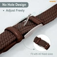 thumbnail image 6 of WHIPPY Braided Stretch Golf Belt for Men Elastic Belt for Jeans Pants Gift, 6 of 7