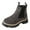 Grey, variant on Rokment Women's Platform Chelsea Boots Classic Fashion Suede Chunky Heel Slip on Mid Calf Combat Ankle Booties Winter Fall