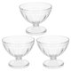 thumbnail image 1 of Juego de 3 cuencos con pie de 170 ml para postres, helados, frutas y ensaladas., 1 of 7