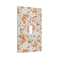 thumbnail image 2 of Kll Retro Floral Butterfly Wall Plate,Gloss Finish,Standard Size 1 - 5" X 3", Polycarbonate Thermoplastic,Electric Receptacle Plug Covers, 2 of 8