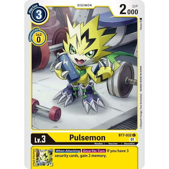 Digimon Next Adventure Common Pulsemon BT7-032