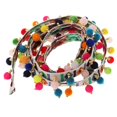 thumbnail image 4 of 3x2pcs Pompón Bola Borla Flecos Cinta Costura Apliques Artesanía 1 Yarda Cada Uno 3 piezas Sunnimix Cinta con flecos y flecos, 4 of 8