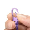 thumbnail image 4 of Uxcell 5 Pack Pet Bells, 13mm/0.51" Dia Purple Carbon Steel Bells with Clasps for DIY Crafts, 4 of 4