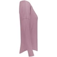 thumbnail image 2 of Augusta Sportswear 3077.73N.M Ladies Lux Tri-Blend Long Sleeve T-Shirt, Dusty Rose Heather - Medium, 2 of 3