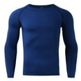 thumbnail image 2 of Compression Shirts for Men - Long Sleeve Black Workout Base Layer Athletic Gym Tops Quick Dry Running Undershirts, 2 of 4