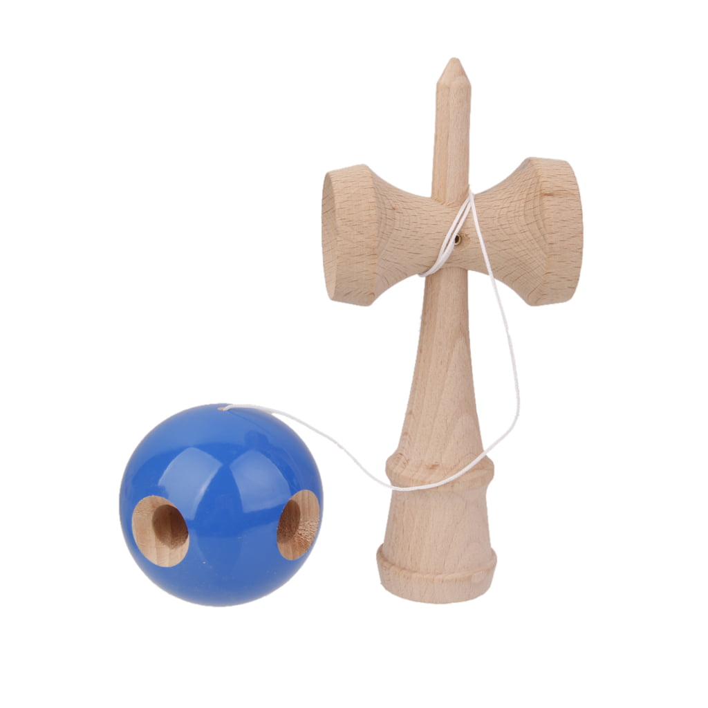Bamboo Wooden Kendama Full Size Ball Education Traditional Japanese Game Toy 