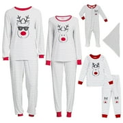 Deer Holiday Matching Family Christmas Pajamas Women's Sleepwear Set, 2-Piece, Sizes S-3X