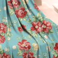 thumbnail image 2 of Pioneer Flower Floral Print Pattern Blanket,Comfortable Soft Lamb Wool Throw Blanket,All Season,Warm Lightweight Blankets for Sofa Bed Couch Living Room Chair,50"x60", 2 of 4