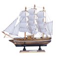 thumbnail image 5 of Miniature Wooden Ship, Wooden Sailboat Model, Nautical Decor, Tabletop Statue Decoration for Home, Office, Living Room, Bedroom, Unique Gift, 5 of 5