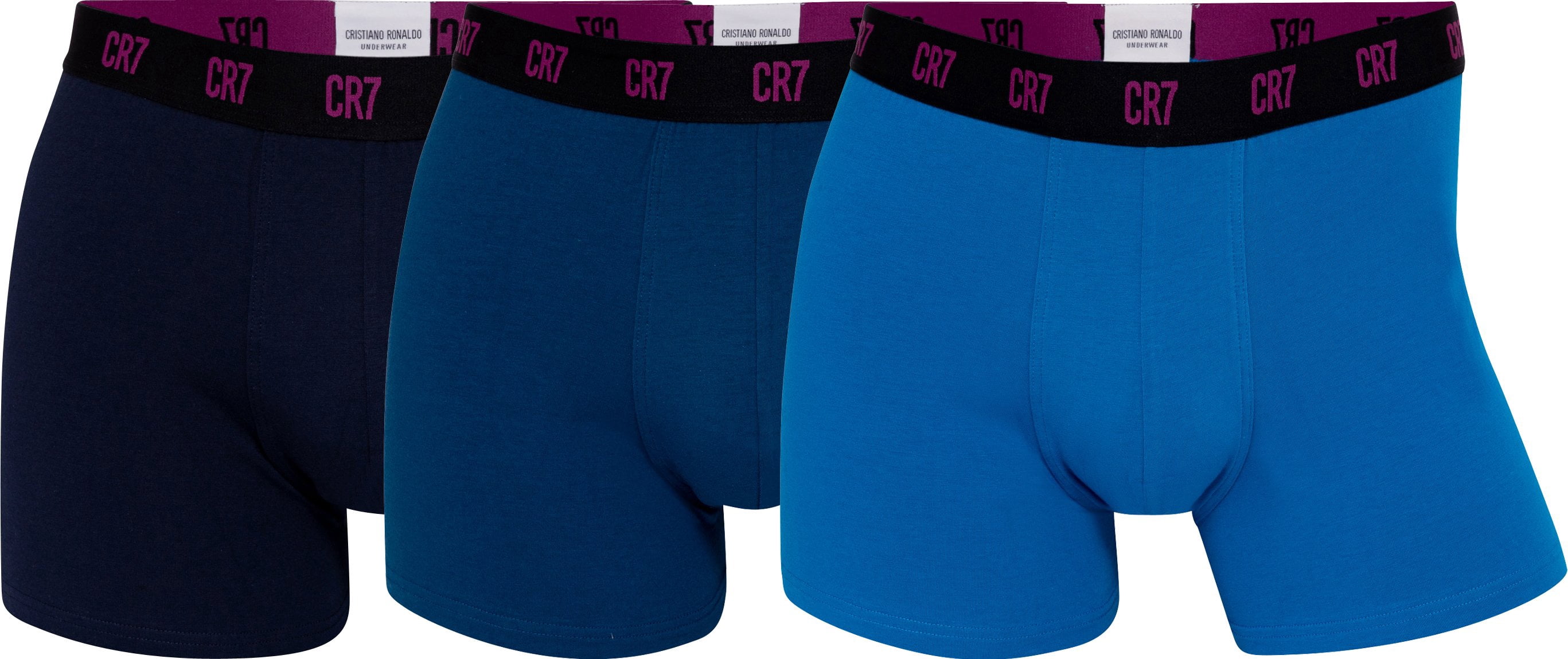 CR7 Underwear Men's Trunk 3pack Basics