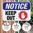 thumbnail image 4 of Notice Keep Out Sign, OSHA Sign, 12x18 Reflective Aluminum EGP, 4 of 8