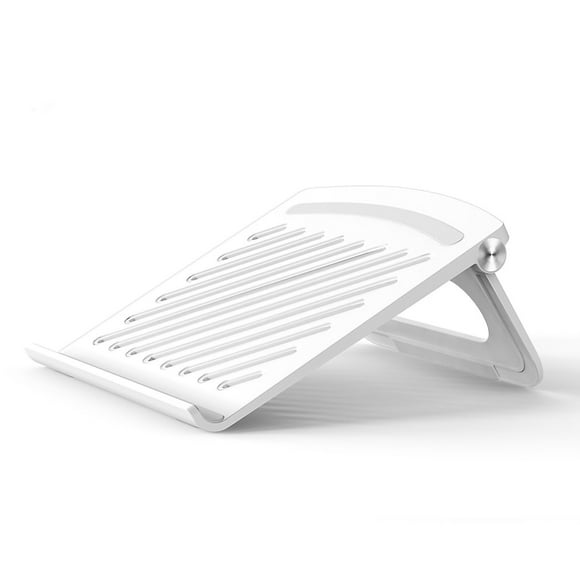 Soporte plegable para portátil, tableta, base ergonómica, hueco, refrigeración, antideslizante, soporte de escritorio para portátil, color blanco