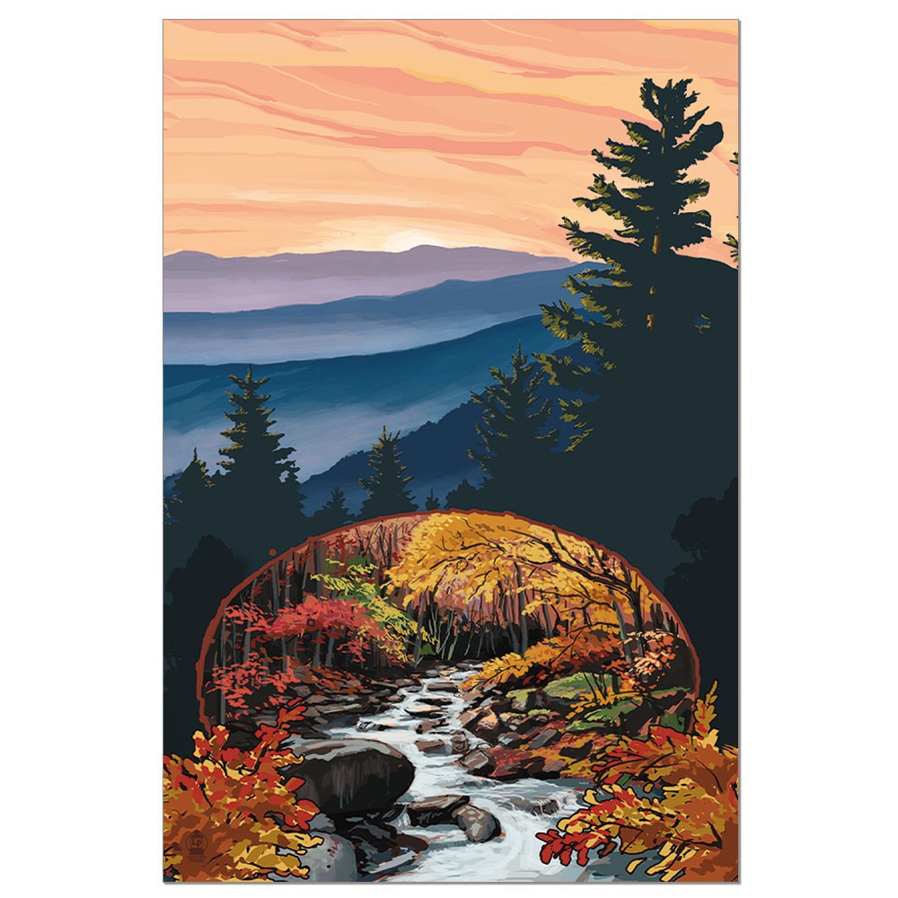 TreeFree Greetings Scenic Autumn 12Pack Boxed Econotes Blank Note