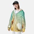thumbnail image 3 of Balery Starfish And Seashell On The Beach Sudadera ligera de manga larga con capucha y protección solar UPF 50+ para hombre y mujer, ideal para pesca y running-Medium, 3 of 7