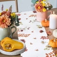 thumbnail image 4 of White Daisy Table Runner, Autumn Thanksgiving Kitchen Dining Table Decoration for Home Party Decor 13x60 Inches, 4 of 9