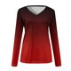 thumbnail image 4 of Camisas de manga larga para mujer, cuello en V, ajuste holgado, túnica de otoño, tops de otoño para mujer Pompotops  FGAJ8389, 4 of 5