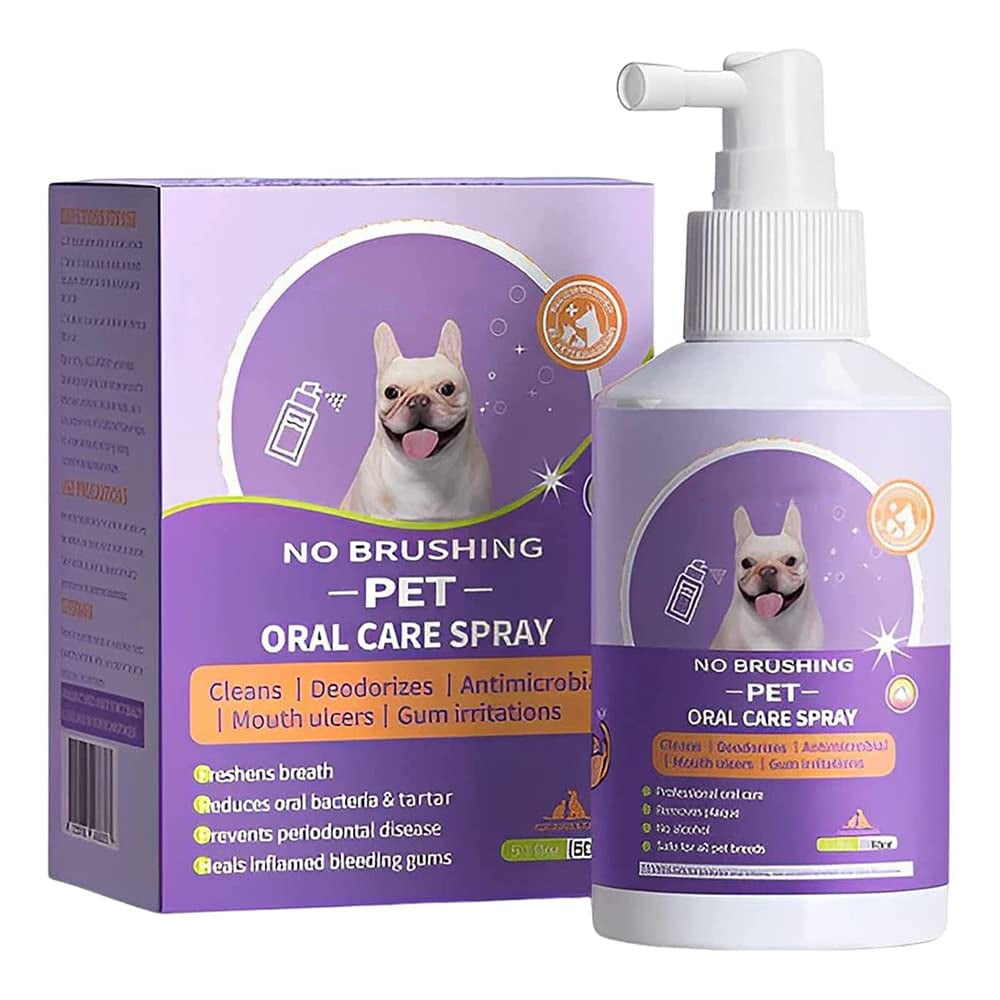 Pet Oral Spray Clean Teeth,Teeth Cleaning Spray for Dogs & Cats,Cat ...