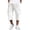 BU21_White, variant on Lumtrix Below The Knee Cargo Shorts for Men Multi-Pockets Baggy Casual Corduroy Capri Pants Elastic Waist Big and Tall Hiking Pants Blue L