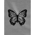 thumbnail image 2 of Tstars Women's Butterfly Graphic Sweatshirt: Cozy & Cute Hoodie - Soft & Comfy Cotton Blend Hoodie with Colorful Butterfly Print XX-Large Gray, 2 of 5