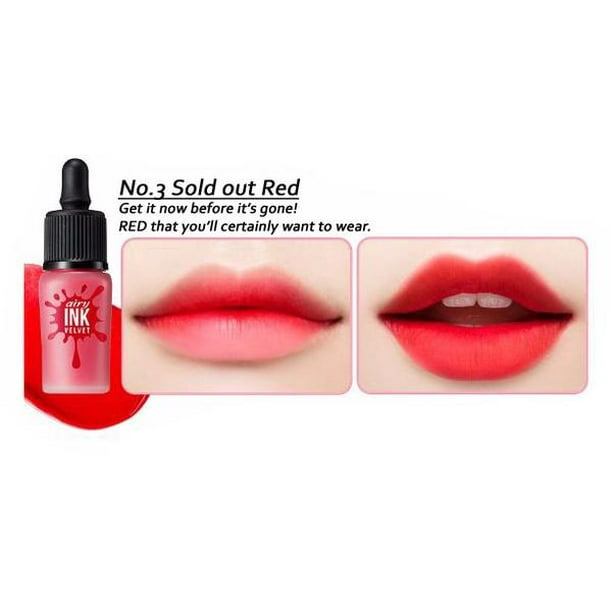 Peripera Peripera Ink Airy Velvet Lip Stain Color Tint 3 Sold Out Red Walmart Com Walmart Com Peripera Peripera Ink Airy Velvet Lip Stain Color Tint 3 Sold Out Red Walmart Com Walmart Com