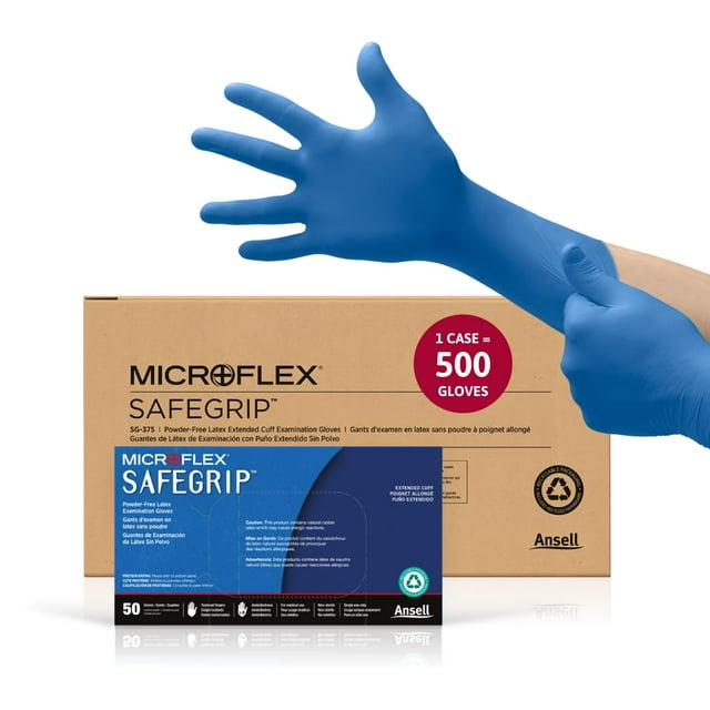 Guantes de látex desechables Ansell MICROFLEX SafeGrip SG-375