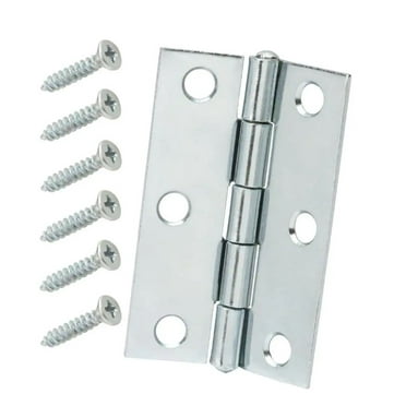 Everbilt 3 in. Zinc-Plated Non-Removable Pin Narrow Utility Hinge (2-Pack)