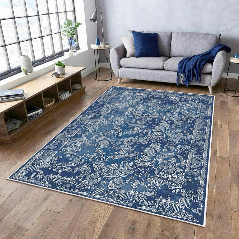 DIGITAL PRINTED PVC BACKING NON-SLIP RUG, LIVING ROOM RUGS