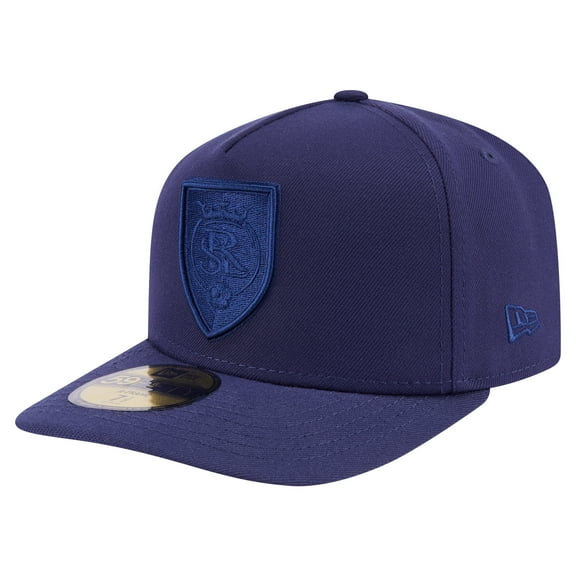 Men's New Era Navy Real Salt Lake Color Pack A-Frame 59FIFTY Fitted Hat