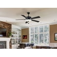 thumbnail image 6 of Contractor Uni Ceiling Fan With Light Kit In Traditional Style 17.5 Inches Tall By 52 Inches Wide-Burnished Nickel Finish-Savannah Gray Blade Color, 6 of 7