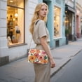 thumbnail image 7 of FORMRS Women Crossbody Purse with Chain Strap Vegan Leather Shoulder Handbag, Hand Drawn Floral, 7 of 7