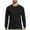 Mens Shirts Black, variant on Mens Quick-Drying T Shirts Athletic Workout Long Sleeve Crewneck Tees Tops Casual Color Block Pullover Breathable Moisture-Wicking Running Tshirts