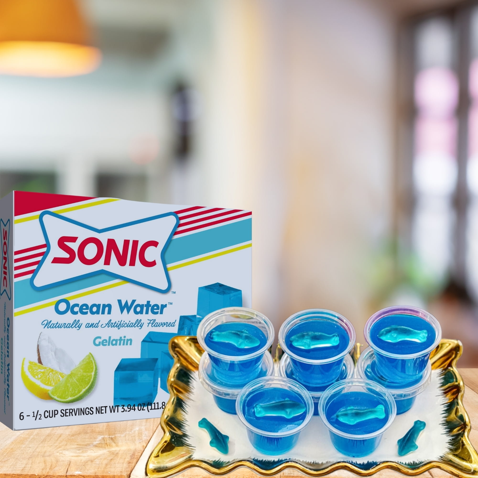 Sonic - Brandclub - Sonic Ocean Water Gelatin Mix, Flavored Blue