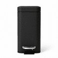 thumbnail image 3 of Home Zone Living 1.3 Gallon Slim Stainless Steel Trash Can with Step On Pedal and Soft Close Lid, Black, 3 of 9