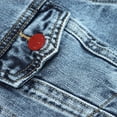 thumbnail image 2 of KIDSCOOL SPACE Boys Denim Jacket,Little Big Kids Simple Design Colored Buttons Jean Coat,Light Blue,9-10 Years, 2 of 5