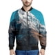 thumbnail image 4 of Chaqueta de montaña con estampado 3D de moda para hombre, sudadera de gran tamaño con patrón escénico natural, chaquetas de bombardero con cremallera y mangas largas, 4 of 4