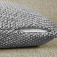 thumbnail image 2 of Gracie Mills Lessie Solid Acrylic Knit Euro Pillow Cover - GRACE-8026, 2 of 3
