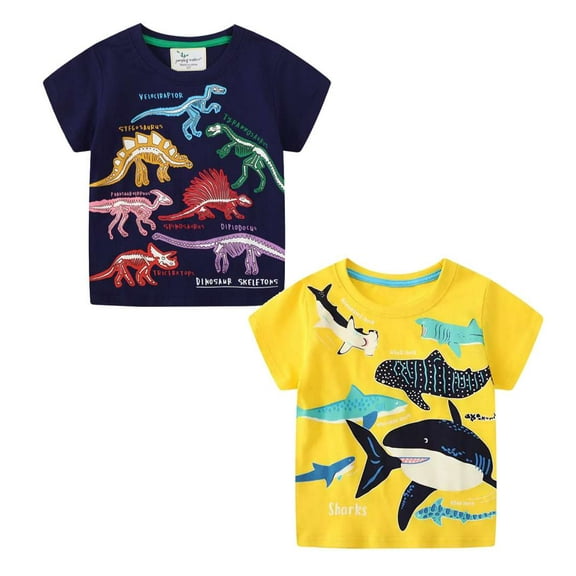 Aolyty Little Boys Top Set Short Sleeve 4T