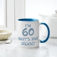 thumbnail image 6 of CafePress - 60Th Birthday Excuse Mug - 11 oz Ceramic Mug - Novelty Coffee Tea Cup, 6 of 6