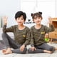 thumbnail image 1 of Pijamas navideños para niños y niñas, ropa de dormir de algodón, conjunto de 2 piezas para el hogar, Otoño e Invierno, 1 of 4