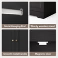 thumbnail image 4 of Asofer Bedroom Furniture Sets, Include Queen Size Bed Frame, Wardrobe & 6-Drawer Dresser and 2 Nightstands, 4 of 23
