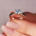thumbnail image 2 of Amore Engagement Ring Women 1 Ct Moissanite 14K Gold Solitaire Ginger Lyne Collection, 2 of 7