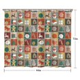 thumbnail image 5 of Multicolor Christmas Pattern Shower Curtain 84"x72" ,Bathroom Decorative Shower Curtains Set with 12 Hooks,Modern Waterproof Washable Shower Curtain, 5 of 6